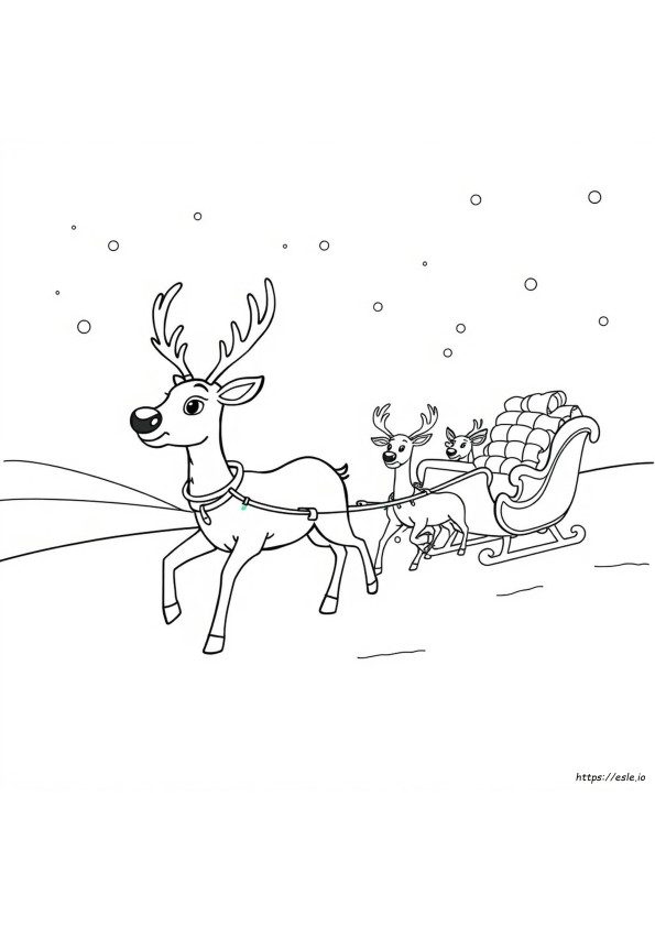 Coloring Pages Of Rudolph The Reindeer