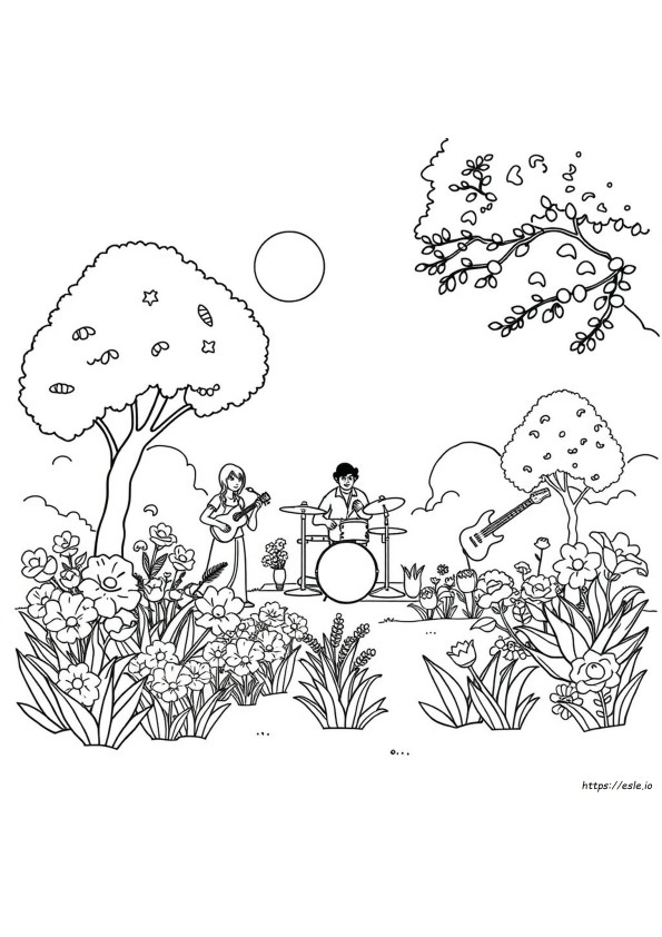 Disegni Da Colorare Del Giardino Di Banban