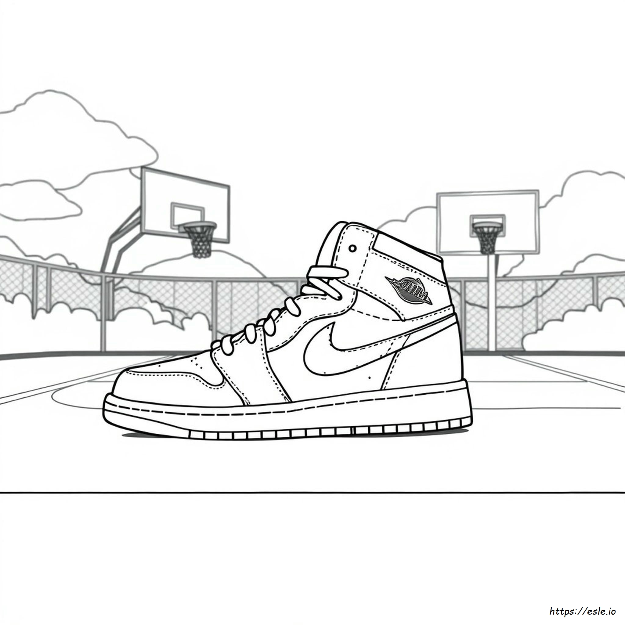 Jordan 1 Coloring Pages