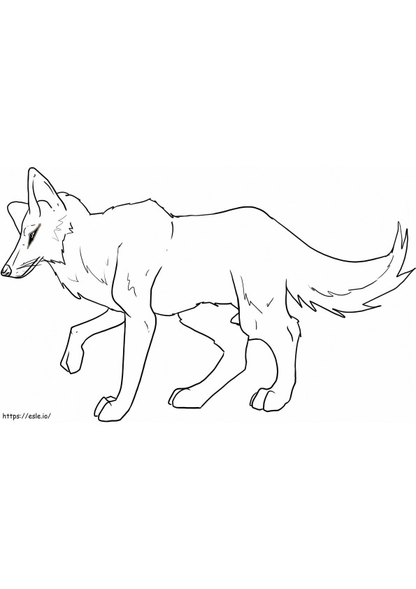 Coloriage Coyote intelligent à imprimer dessin