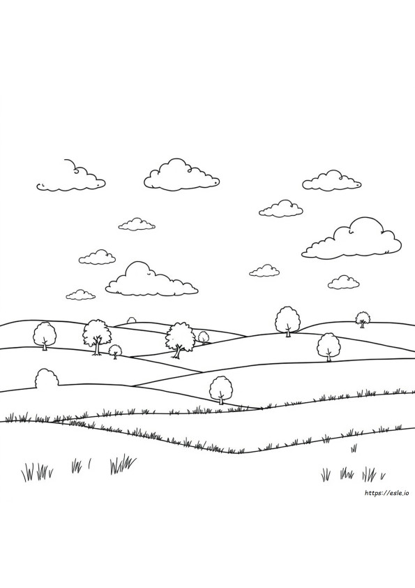 Coloring Pages Of Landscapes