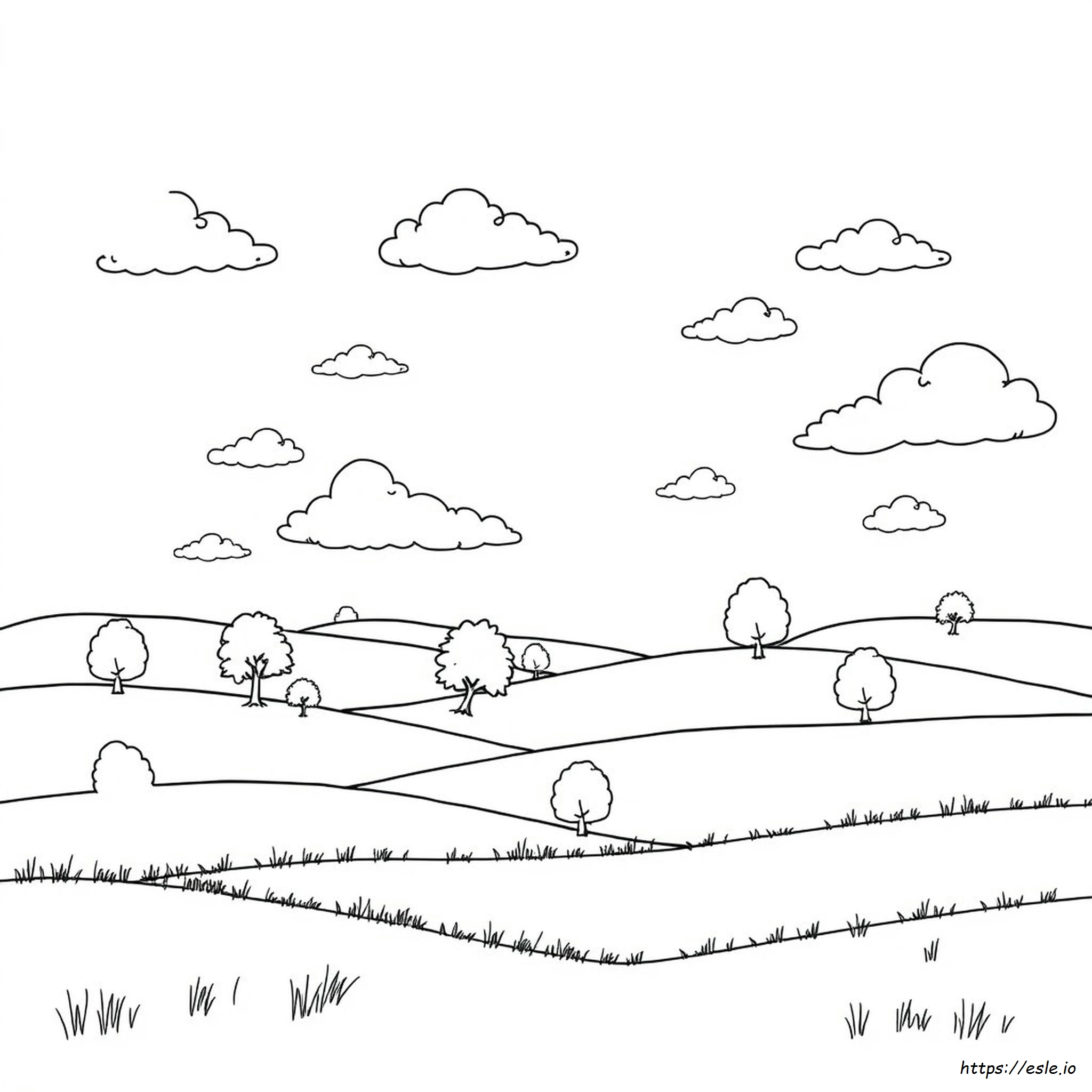 Dibujos Para Colorear De Paisajes