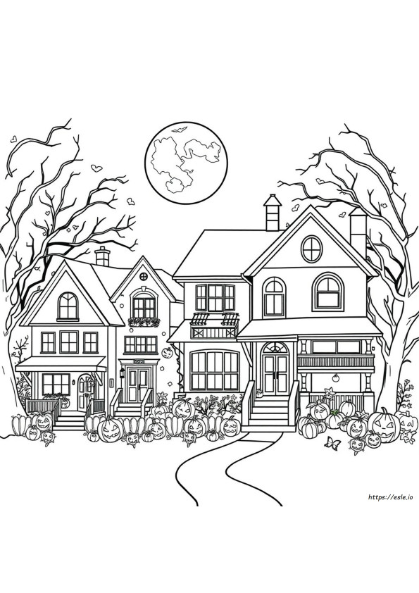Halloween Collage Coloring Pages