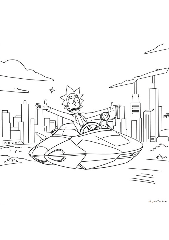 Rick And Morty Colouring In