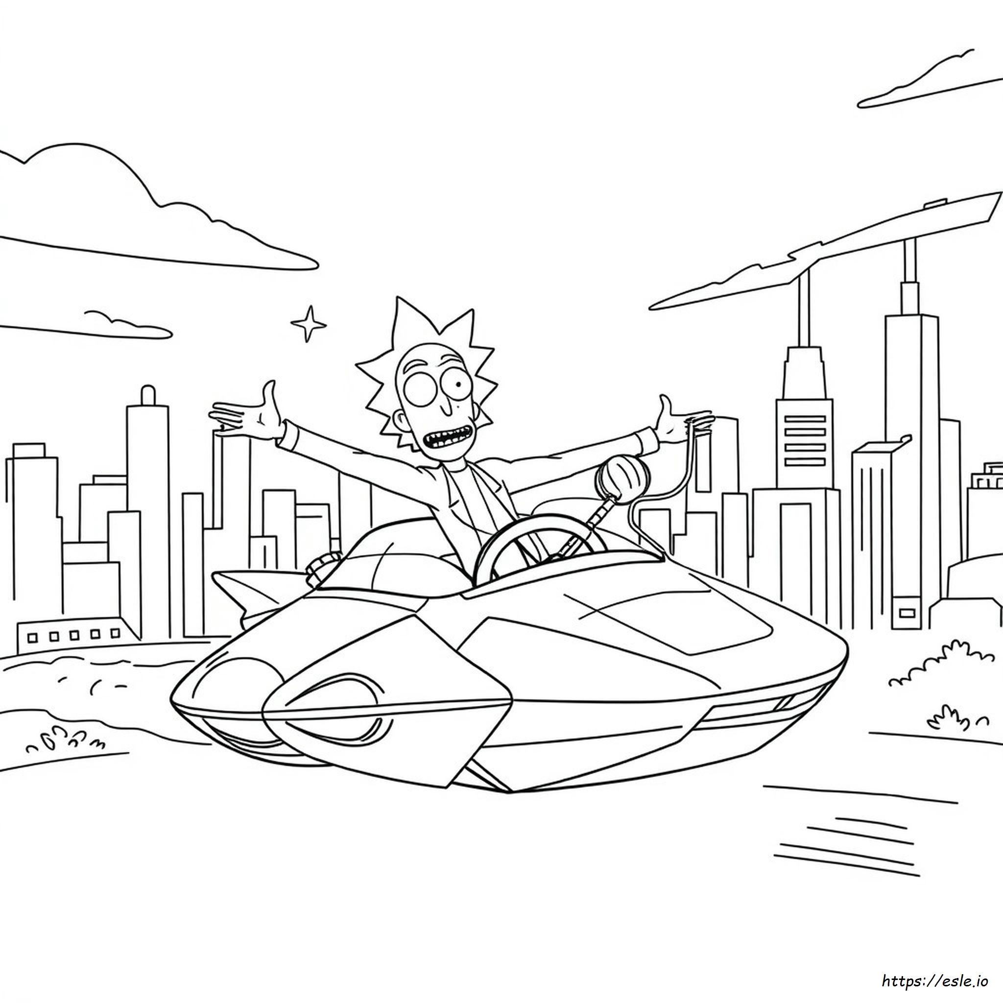 Rick And Morty Colouring In