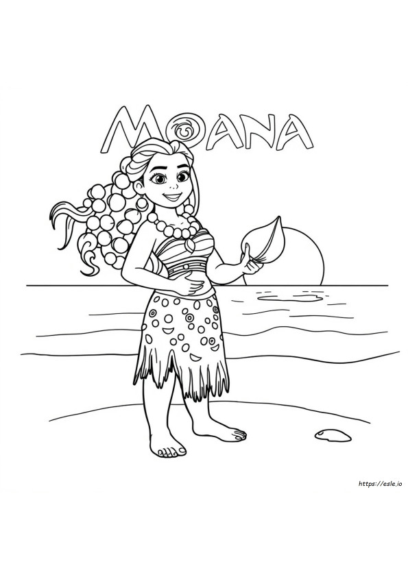 Moana 2 Coloring Pages Easy
