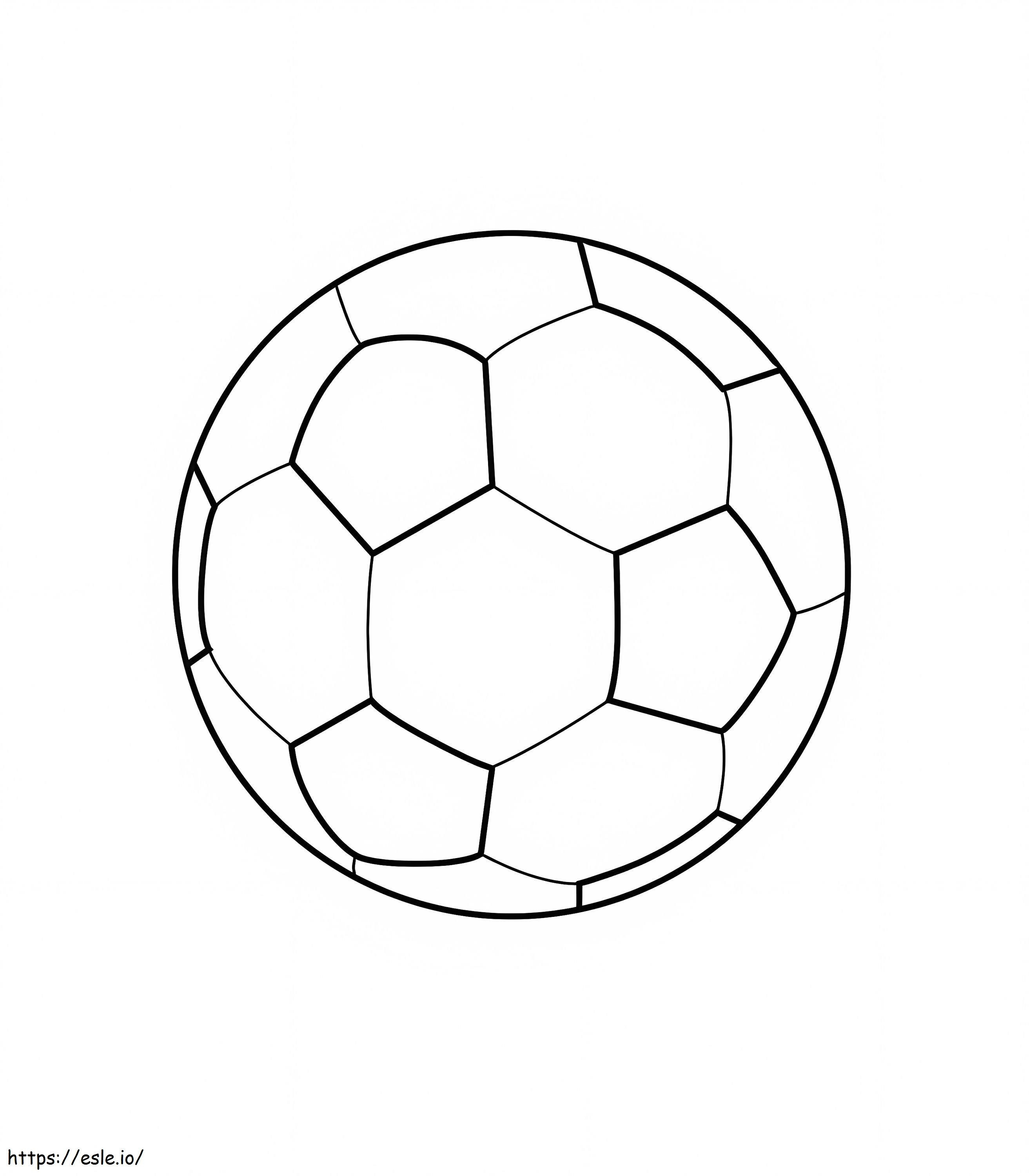 Pallone da calcio stampabile gratuito da colorare