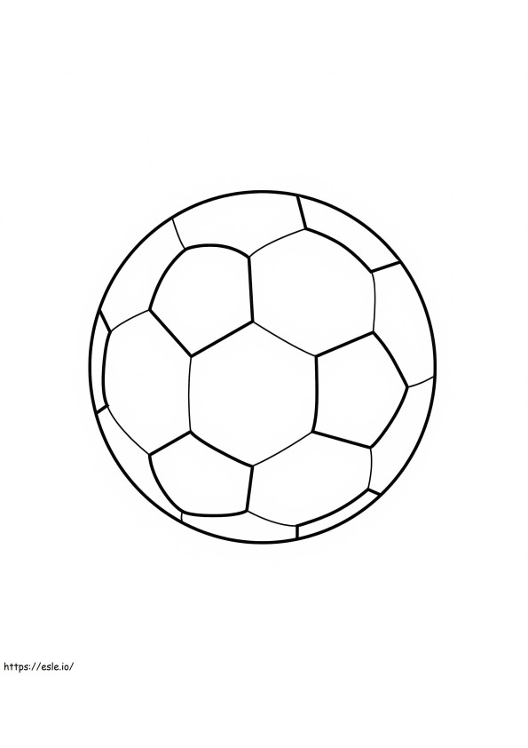 Free Printable Soccer Ball coloring page