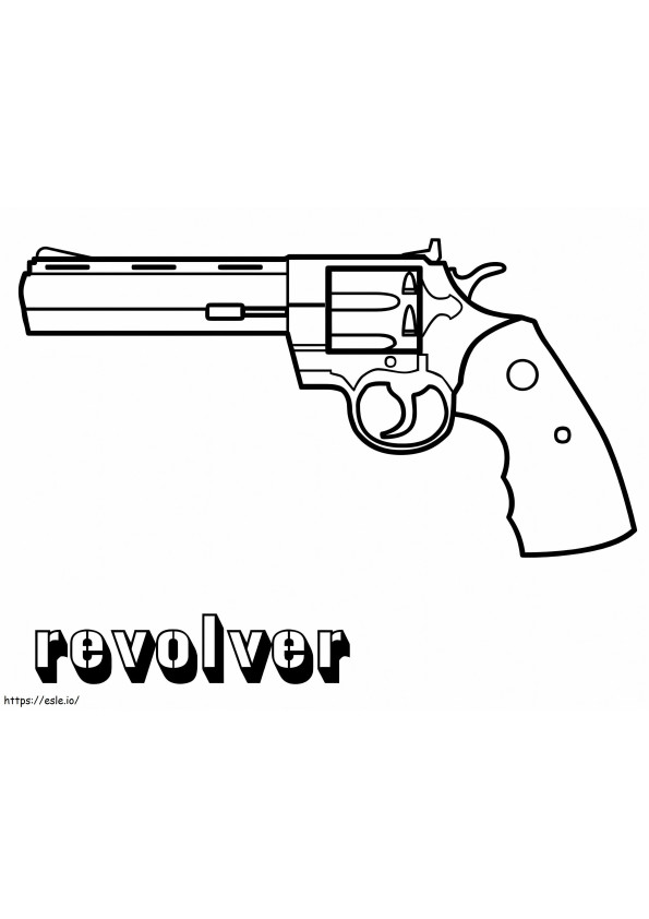 Revolver coloring page