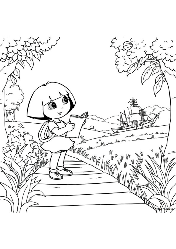 Dora L'esploratrice Disegni Da Colorare