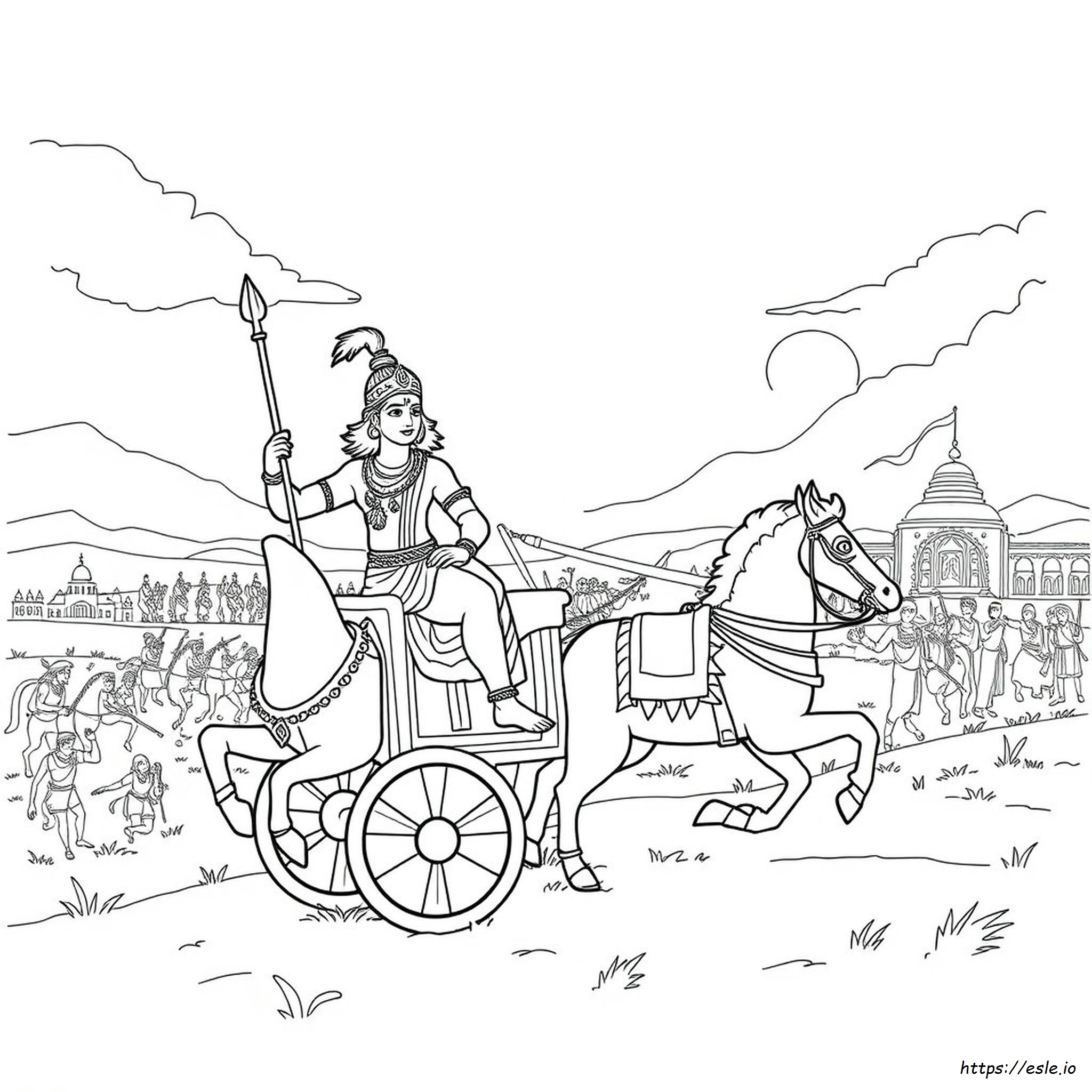Mahabharata Színező Oldalak