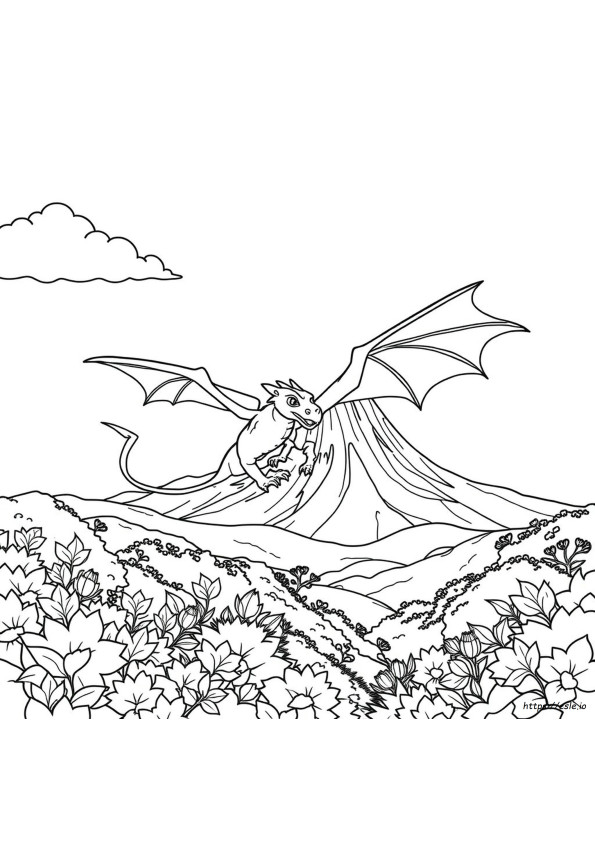 Coloring Sheets Of Dragons
