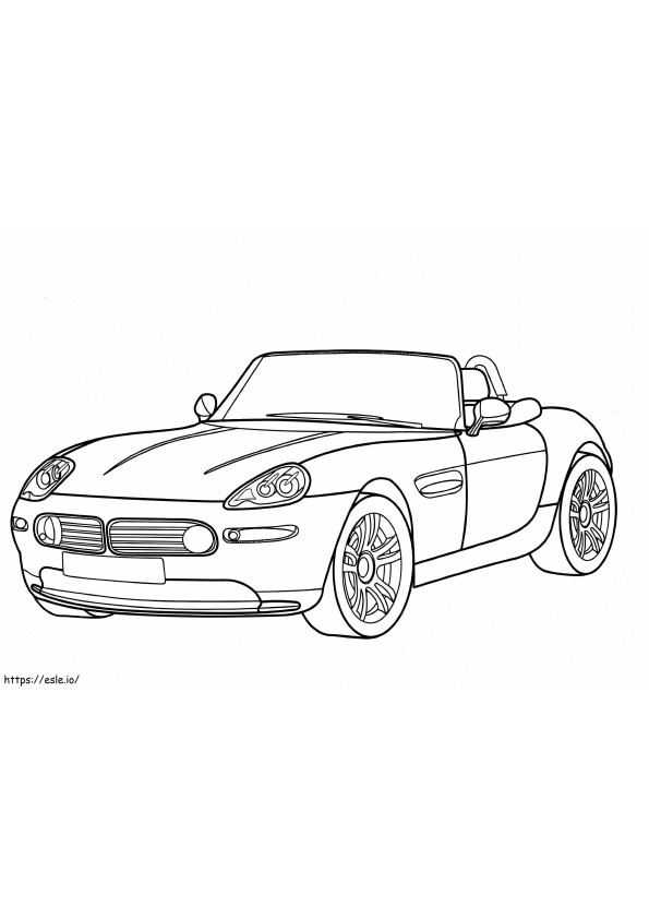 Bmw Z8 Convertible coloring page
