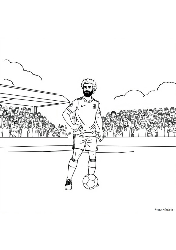 Mo Salah Para Colorir