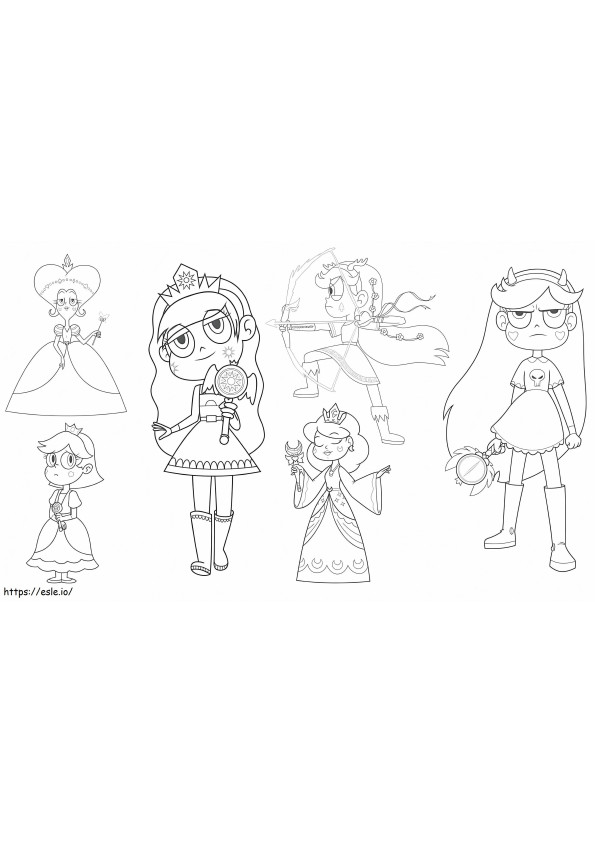 Star Vs. The Forces Of Evil 1 coloring page