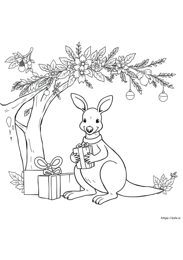 Navidad Australiana Para Colorear