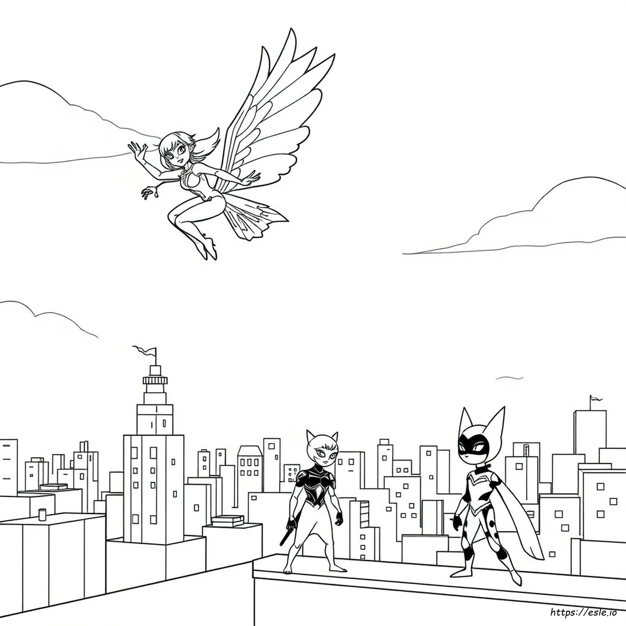 Hawk Moth Miraculous Coloring Pages