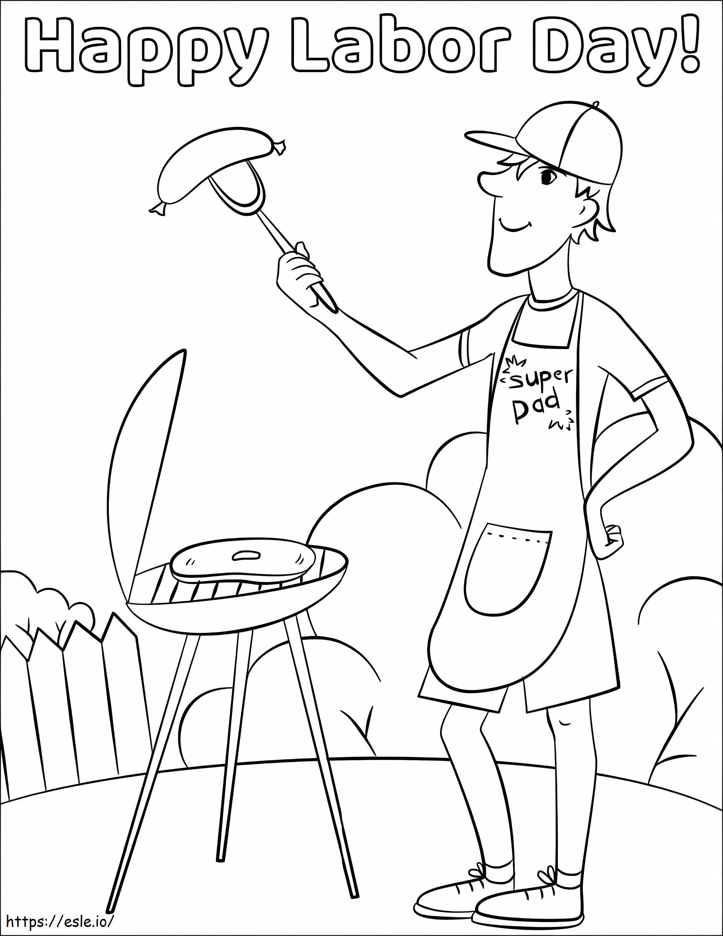 Happy Labor Day 1 coloring page