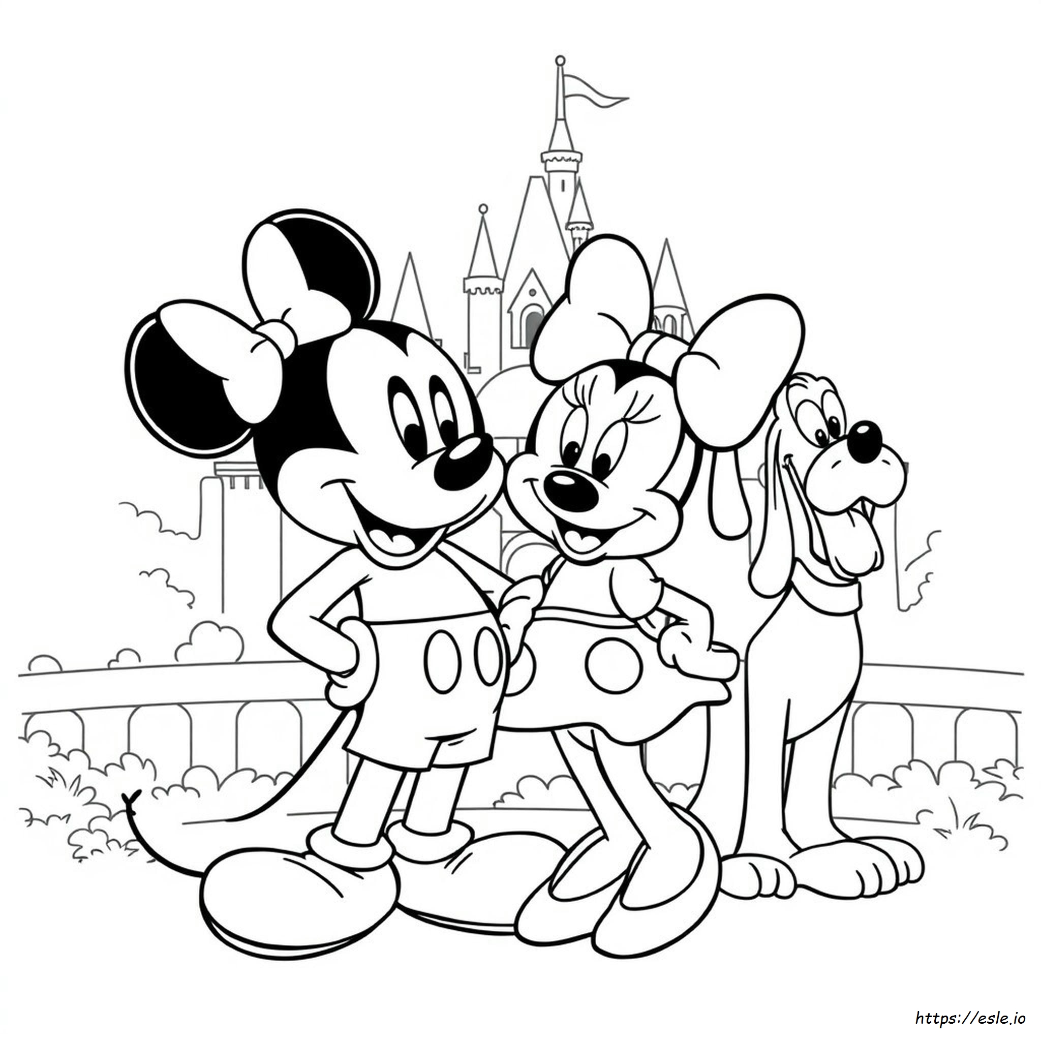 Mickey Mouse Characters Coloring Pages