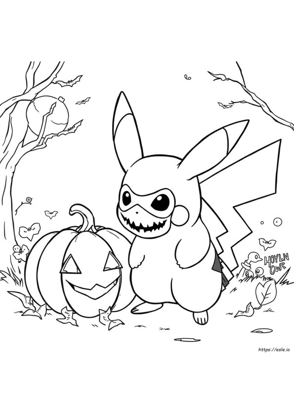 Pokemon Mask Coloring Pages
