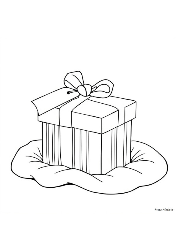 Gift Box For Colouring