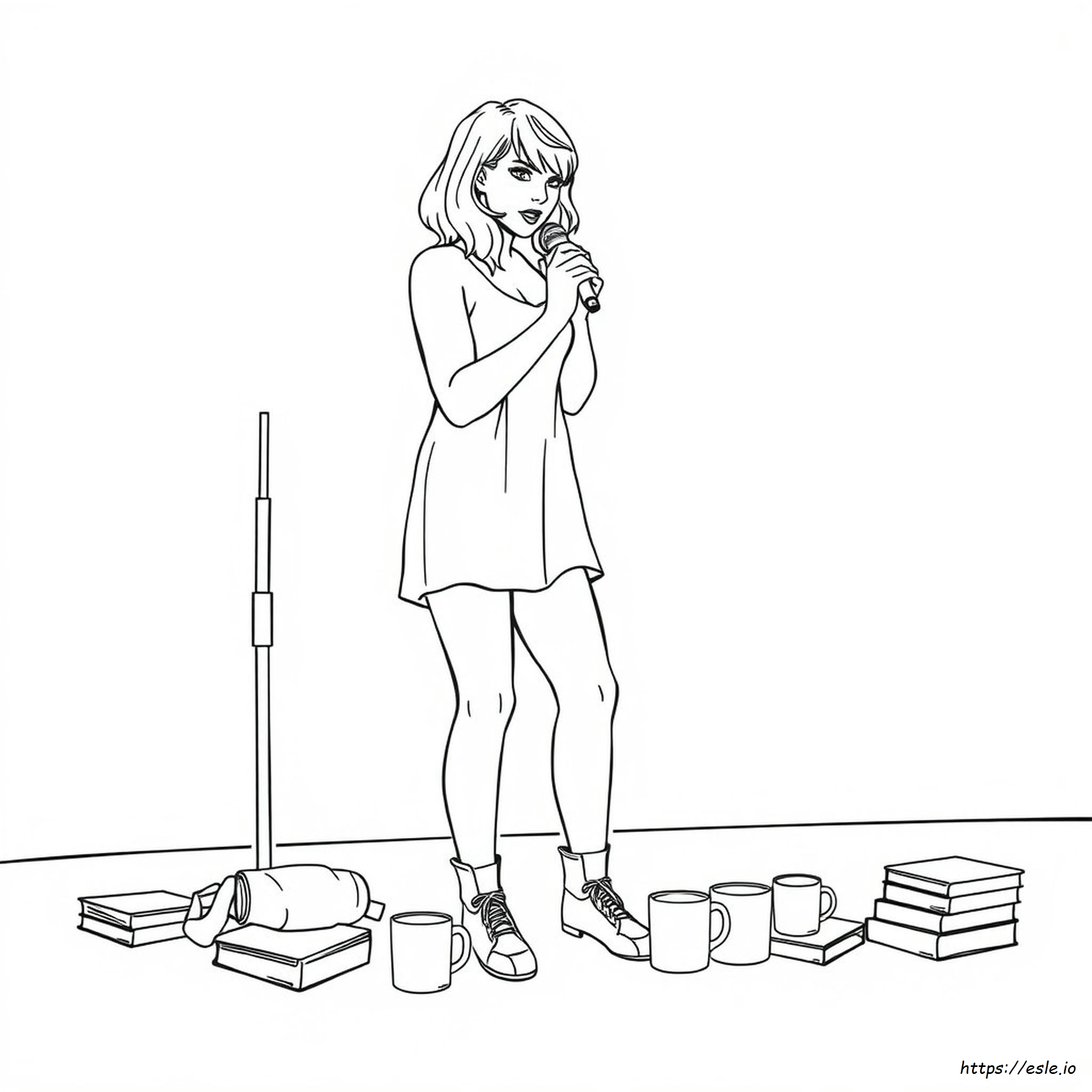 Taylor Swift Coloring Pages The Tortured Poets Department