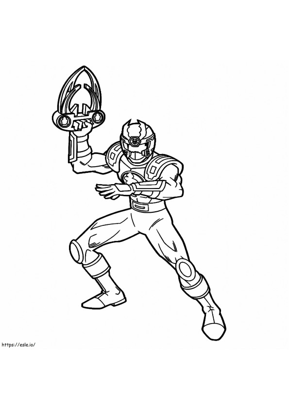 Energy Thunder Ranger coloring page