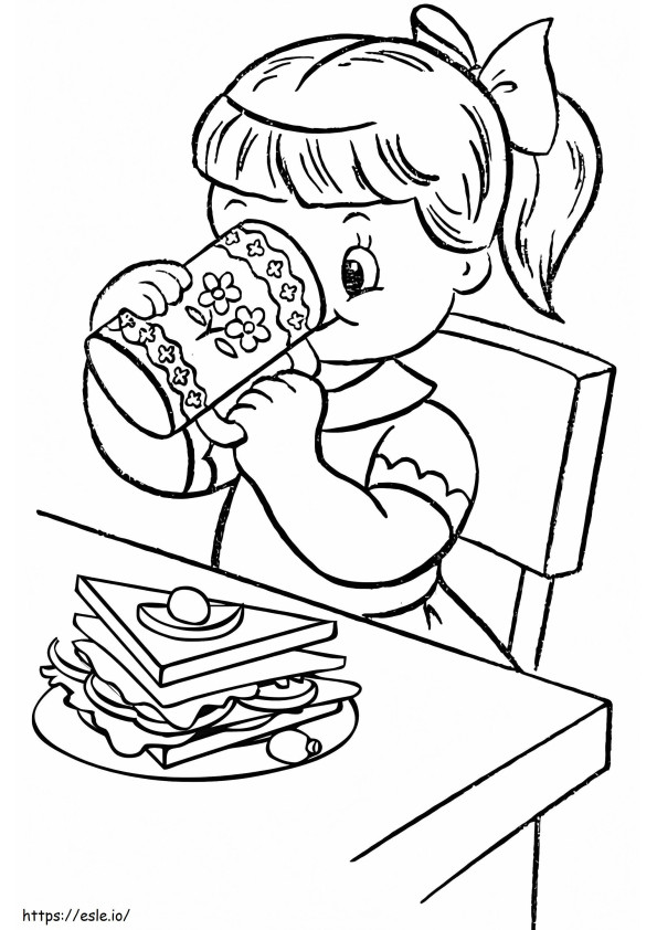 Have Breakfast coloring page