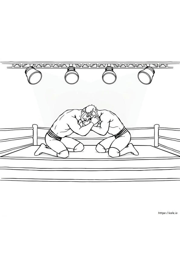 Wrestling Coloring Pages To Print