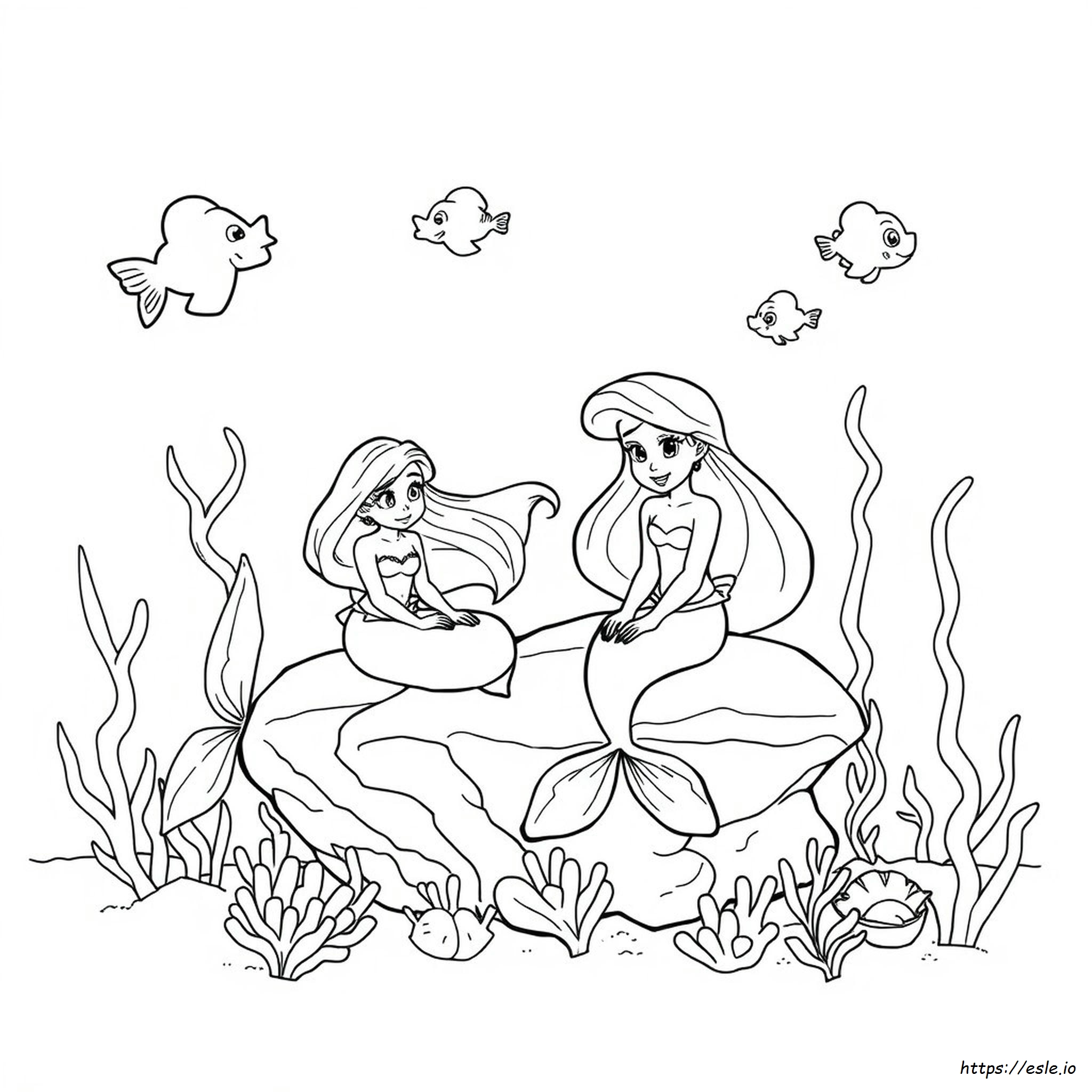 The Little Mermaid Coloring Pages To Print