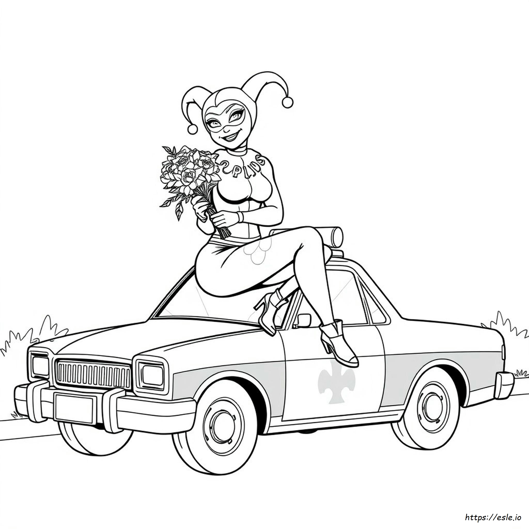 Free Printable Harley Quinn Coloring Pages