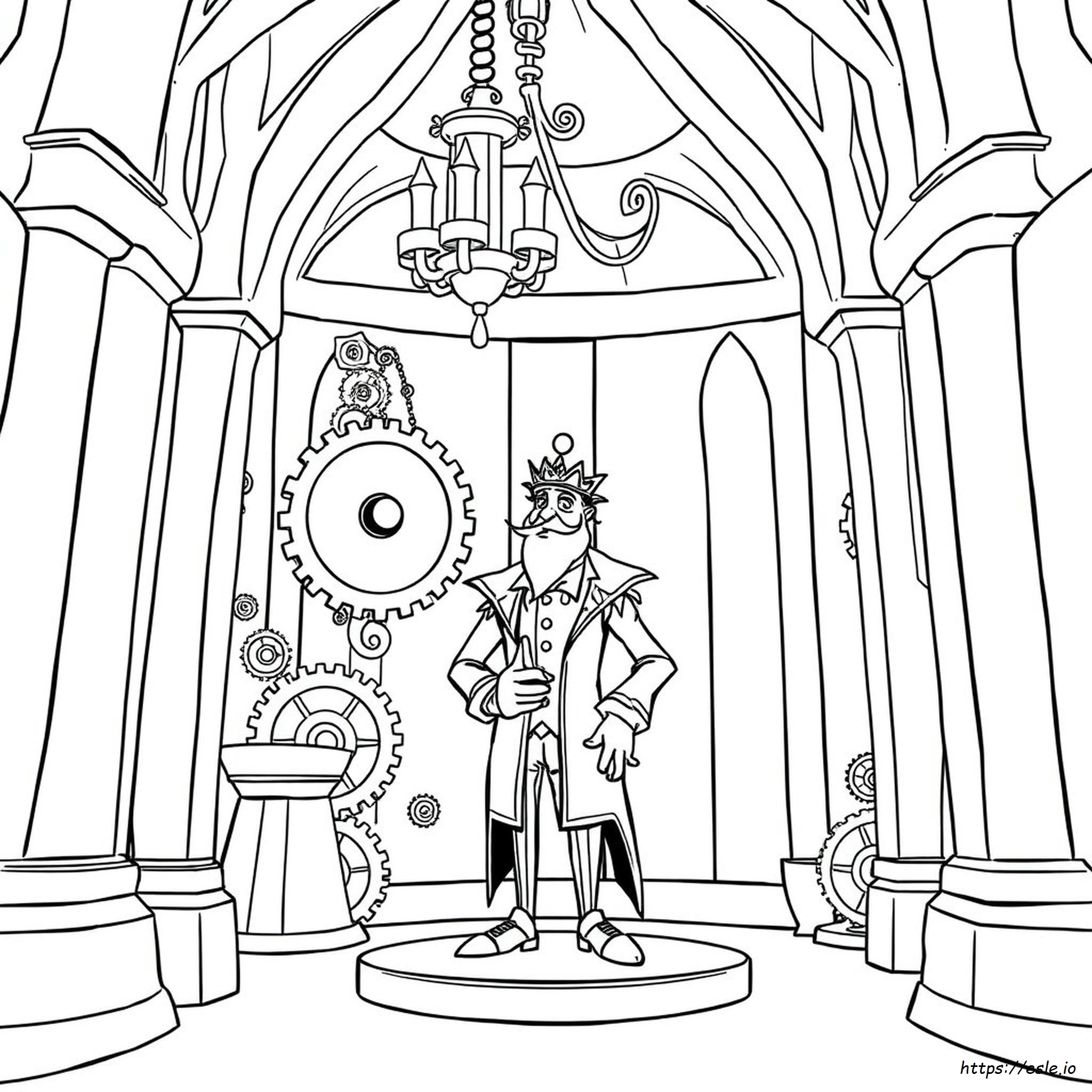 Kolorowanka Cogsworth