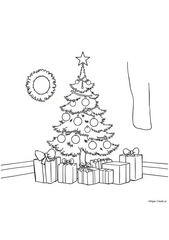 Small Christmas Tree Coloring Pages