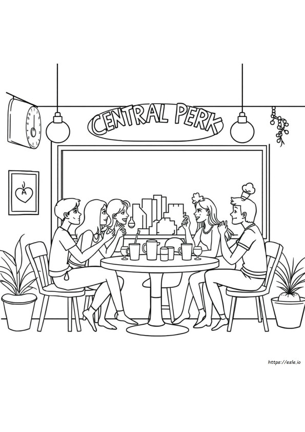 Central Perk Värityskuvat