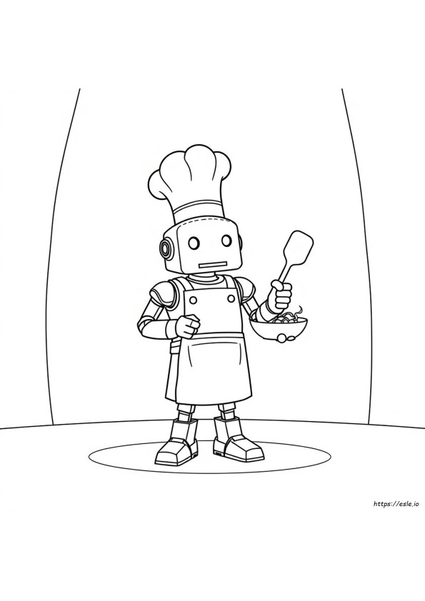 Chef Sueco Para Colorear