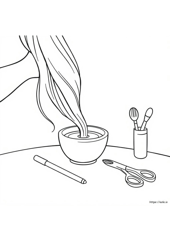 Coloriage Teinture Cheveux