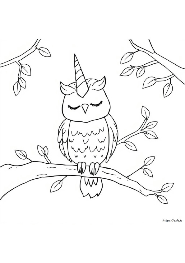 オウリコーンの塗り絵
