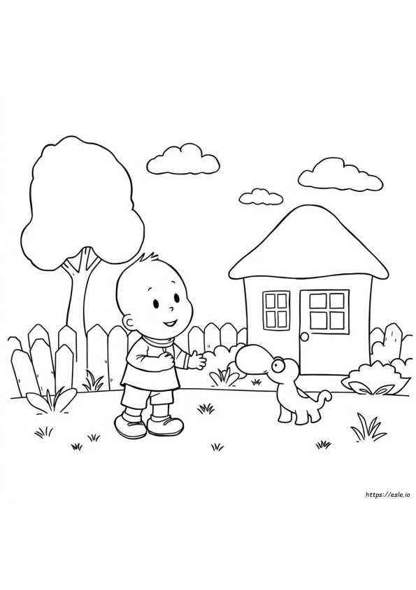 Caillou Boyama Sayfaları