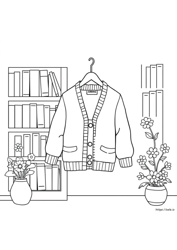Cardigan Ausmalbilder