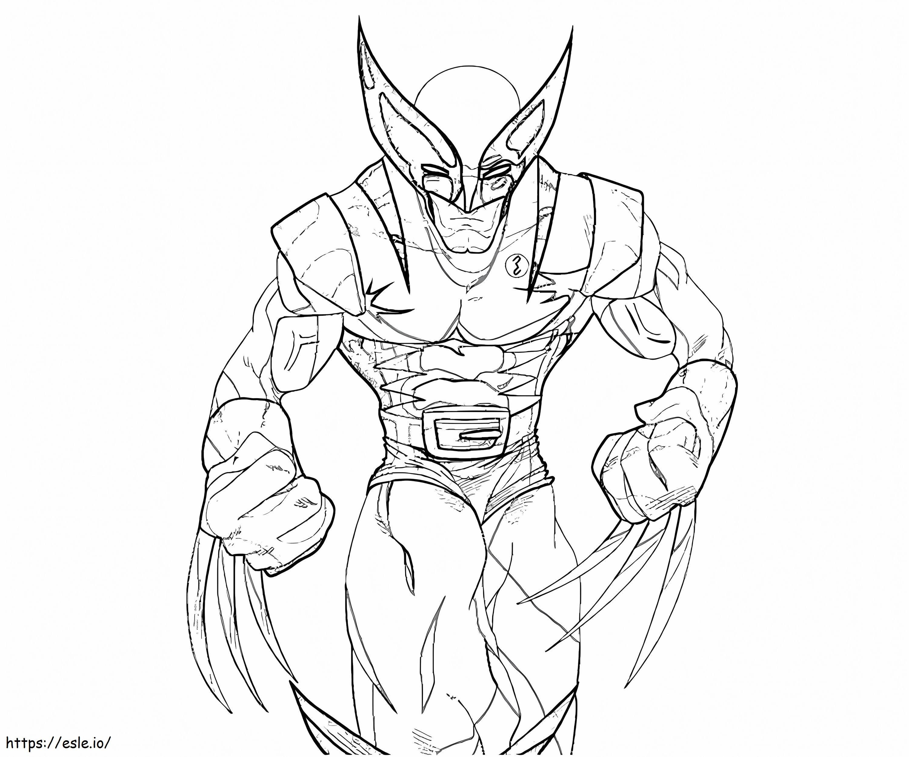 Hämmästyttävä Wolverine värityskuva