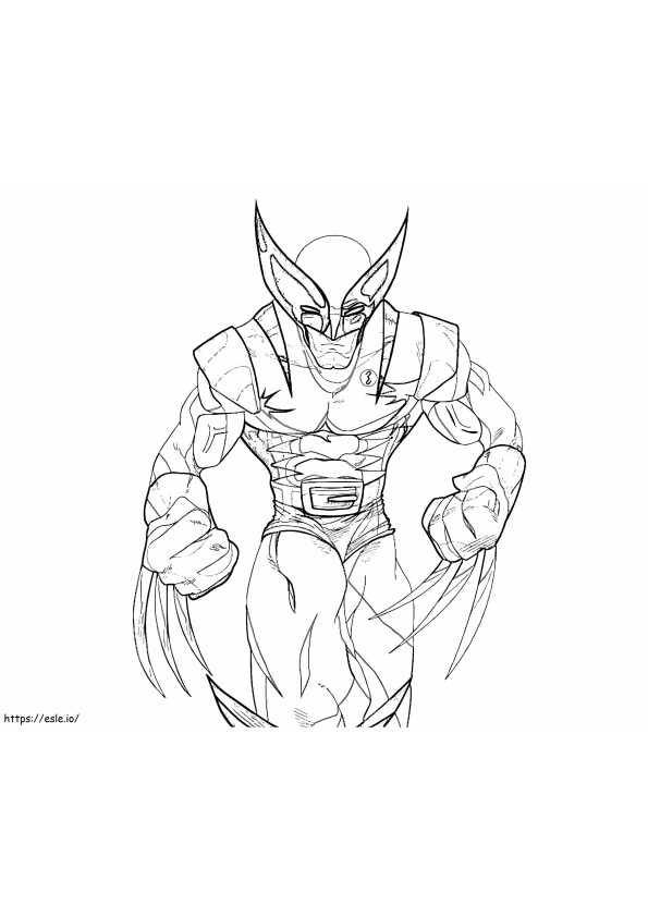 Incrível Wolverine para colorir