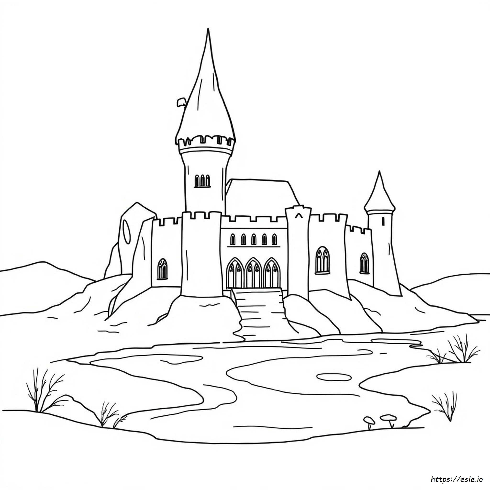 Ice Castle Coloring Page