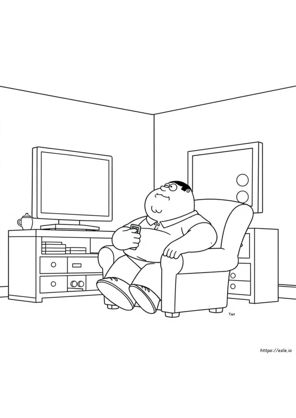 Peter Griffin Coloring Page