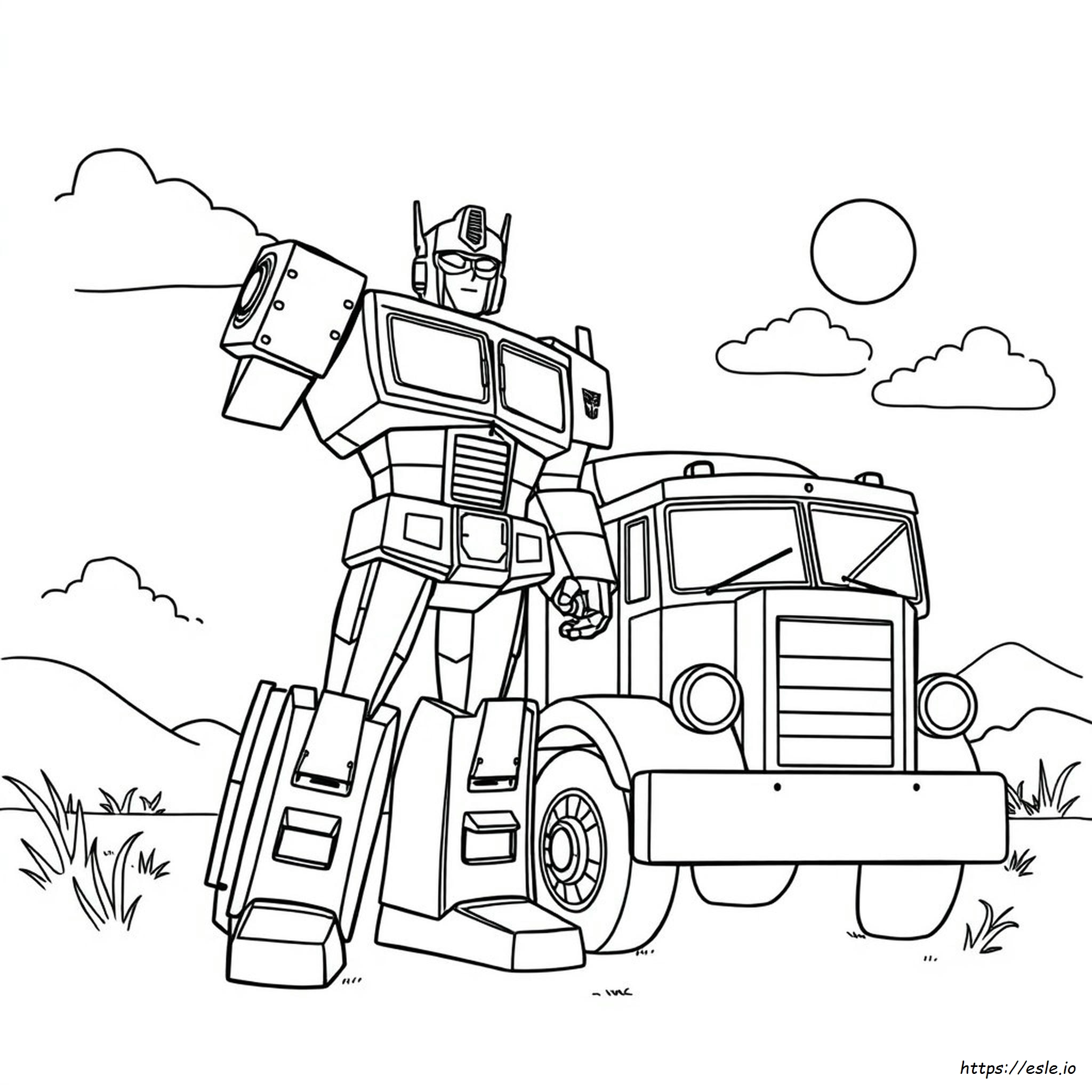 Optimus Ausmalbilder