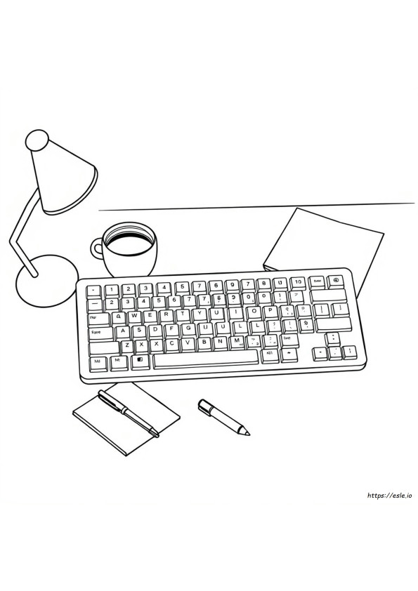 Coloriage Clavier