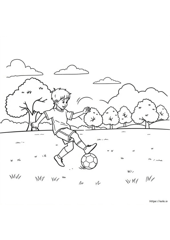 Easy Sports Coloring Pages
