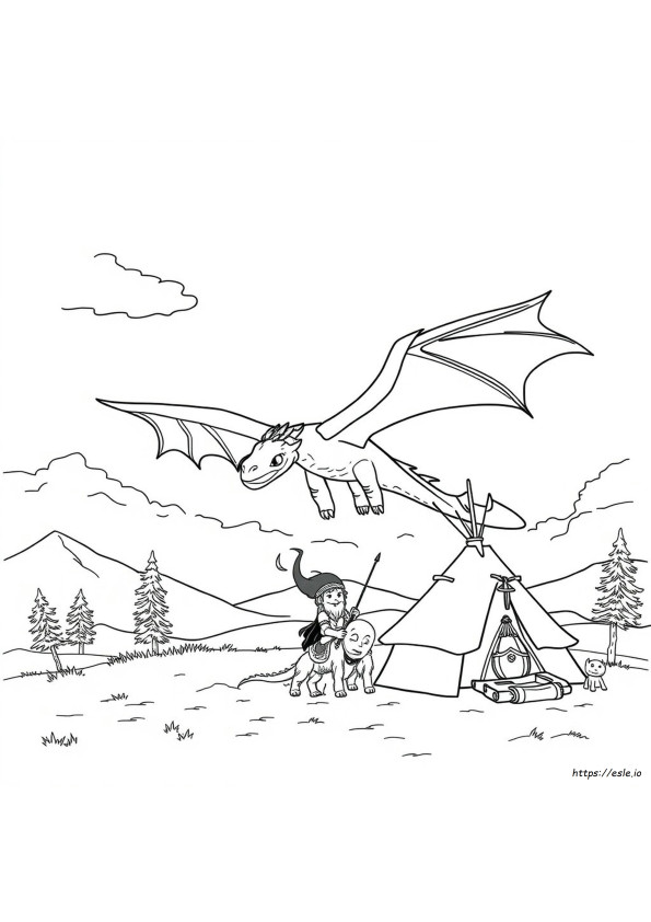 Coloriage Comment Entraîner Son Dragon