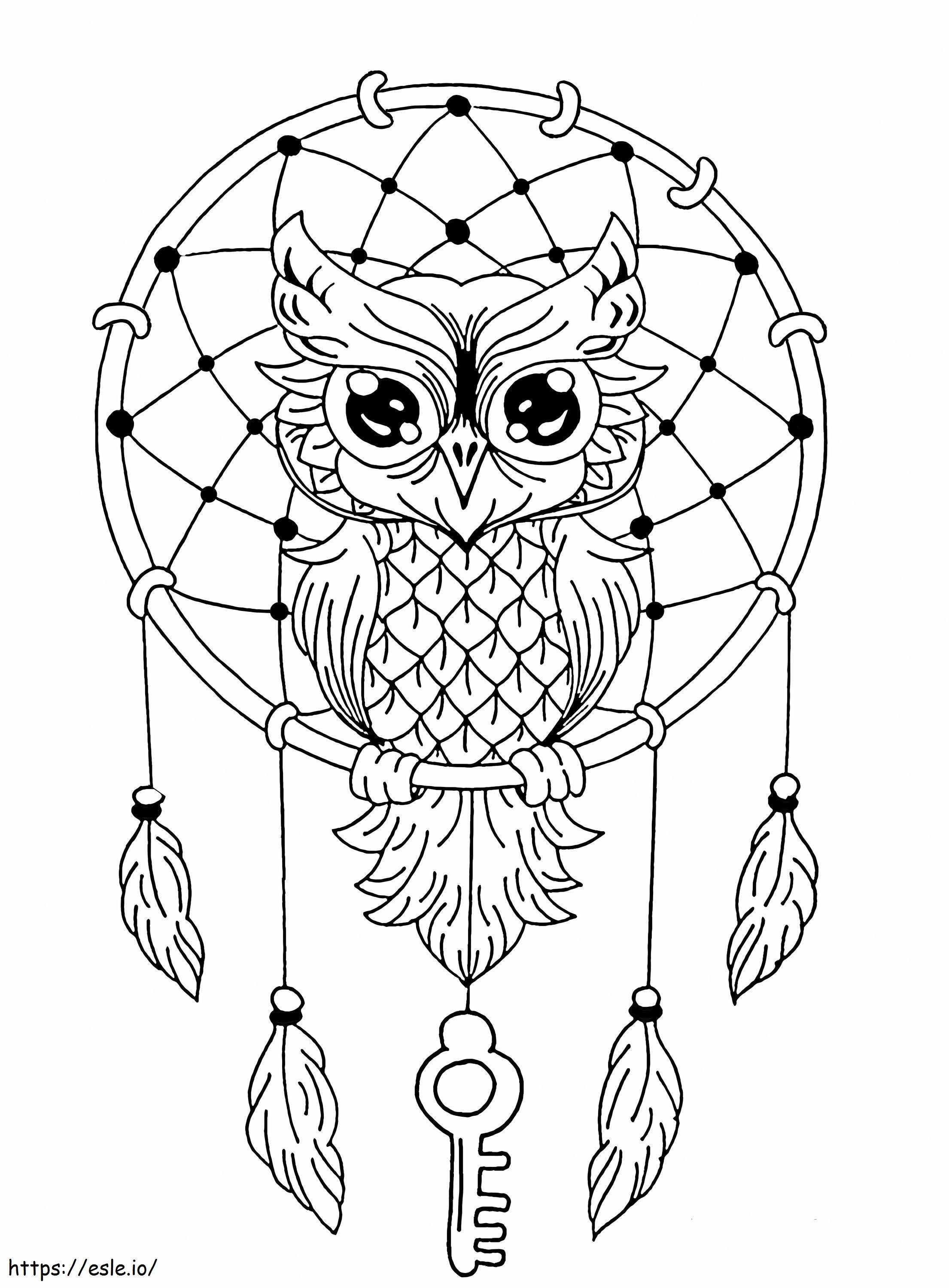 Great Owl coloring page