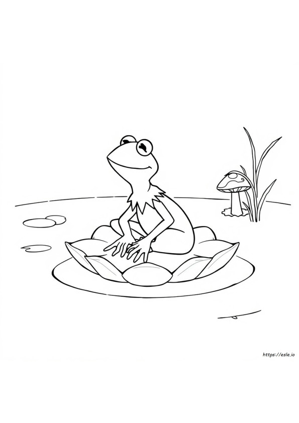 Kermit De Kikker Kleurplaat