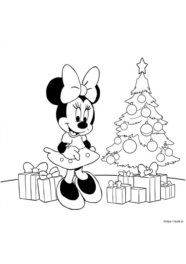 Minnie Weihnachten Ausmalbilder